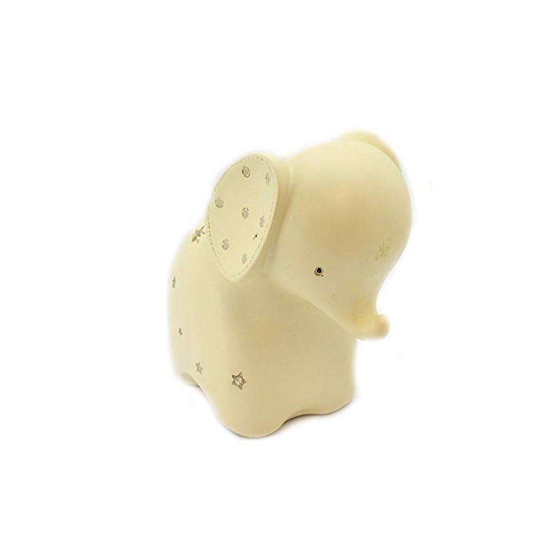 Bambino by Juliana Resin White Elephant & Stars Money Box