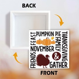 Autumn Thanksgiving Wooden Decor, Farmhouse Home Office Decors, Decorative Signs and Plaques, Fall Decor Art, Thanksgiving Party Decoration Accessories, Farmhouse Wood Signs A24