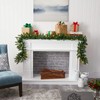 Nearly Natural 9ft. Christmas Pine Artificial Garland with 50 Warm