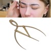 Eyebrow Ruler Multifunctional Stainless Steel 3 Point Positioning Ruler for