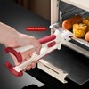 Dual-Jaw Heat-Resistant Kitchen Gripper - Anti-Scalding Clip Silicone Tongs for