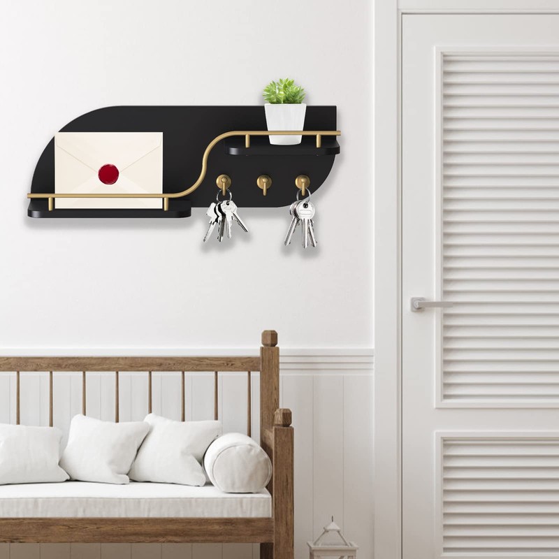 Karisky Key Holder for Wall, Decorative Key and Mail Organizer
