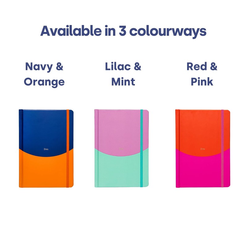 Yop & Tom Contrast Dotted Journal - A5 - Red