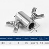 5 Pcs Wire Rope Clips, Stainless Steel 304 Hole Wire