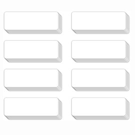 Wzenclave Magnetic Dry Erase Labels 54pcs 3.2 x 1.2 Inch Waterproof/Reusable White Magnetic Name Tags for Students Classroom Whiteboard Refrigerator Locker Classroom Office Home and More