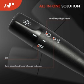 A-Premium Turn Signal Switch, Headlight Dimmer Multifunction Switch Compatible with Scion tC 2008-2010, Toyota Celica 2000-2005, Highlander 2001-2007, No Fog Light