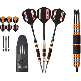 ABC Darts Unisex_Adult 19021030 Darts, Black, Orange, Silver, 4