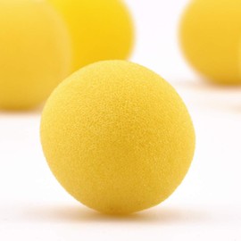 Magic Magic Sponge Ball Sea Ball Magic Magic Tool for Close Scene Stage (Yellow, 1.4 inches (3.5 cm), Pack of 10