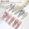 Sucodver Nail Parts Bowknot Rhinestone 3D Small Large Glitter Mix