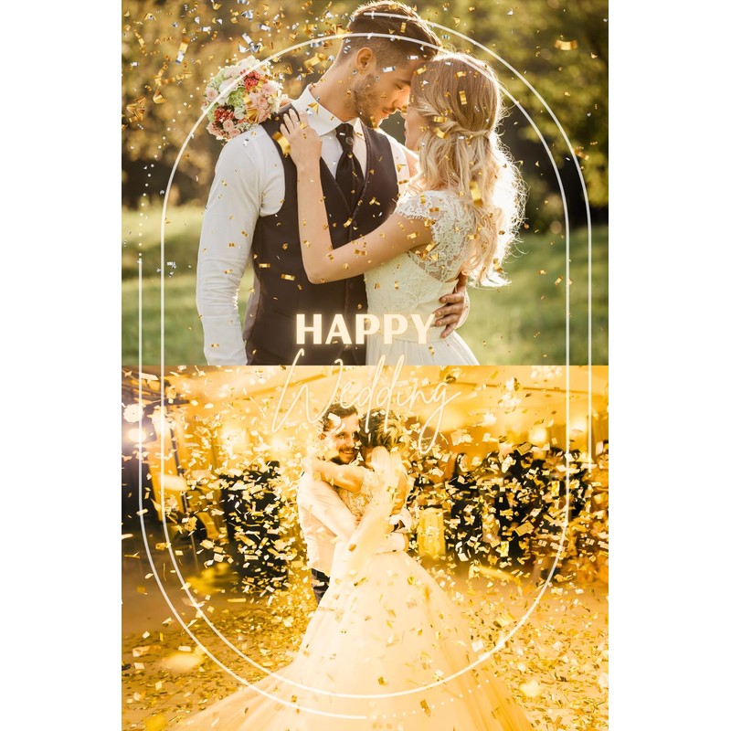 Daisybee Confetti, Glitter, Gold, Silver, Gold, Silver, 10.6 oz (300