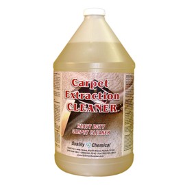 Commercial Carpet Extraction Cleaner and Shampoo. Heavy-duty carpet cleaner for use in all extraction type machines.-1 gallon (128 oz.)