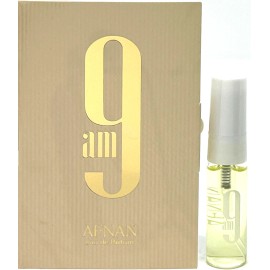 AFNAN 9AM EAU DE PARFUM VIAL SPRAY UNISEX 0.09 Oz / 3 ml SAMPLE SIZE!!!