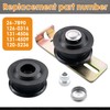 126-7890 Pulleys and Idler Leather Belt Kit Compatible with Toro