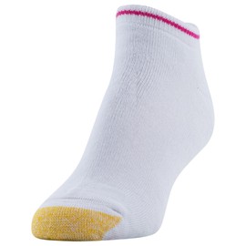 GOLDTOE Women's Liner Socks, 6-Pairs, Stripe Assorted, Shoe Size: 8-13