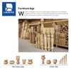 7 inch / 18cm Wooden Furniture Legs, La Vane Set