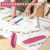DIYSELF 30 Pack Box Cutter Heavy Duty Aluminium Shell Utility