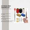 37Pcs Sewing Tool Set, Steel Sewing Needle Kit, Threader and