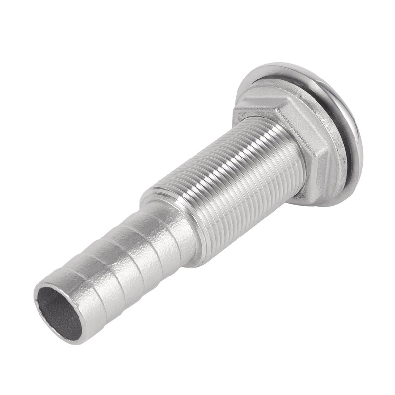 Stainless Steel Extension Boat Thru-Hull Fitting Drain for 3/4" I.D.