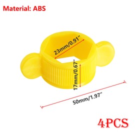 Qrity 1/2" Plastic Spanner, Hexagon Wrench with Not Slip Grip, Pipe Repair Wrench for Stainless Steel Braided Hose Removal and Installation, 4PCS