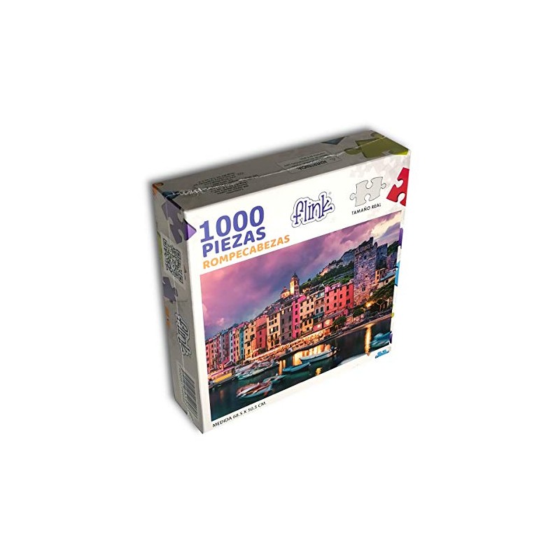FLINK Rompecabezas Italia Muelle Portovenere 1000 Piezas 68.5 cm x