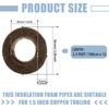 Amylove 12 Pcs Insulating Foam Pipe Insulation Foam Tube Freeze