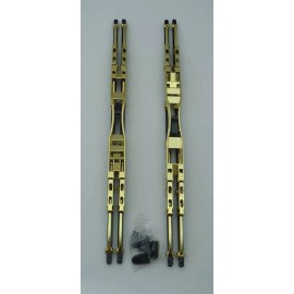 BDA 16" Inch Gold Double Blade Windshield Wiper 2PC Set All Season