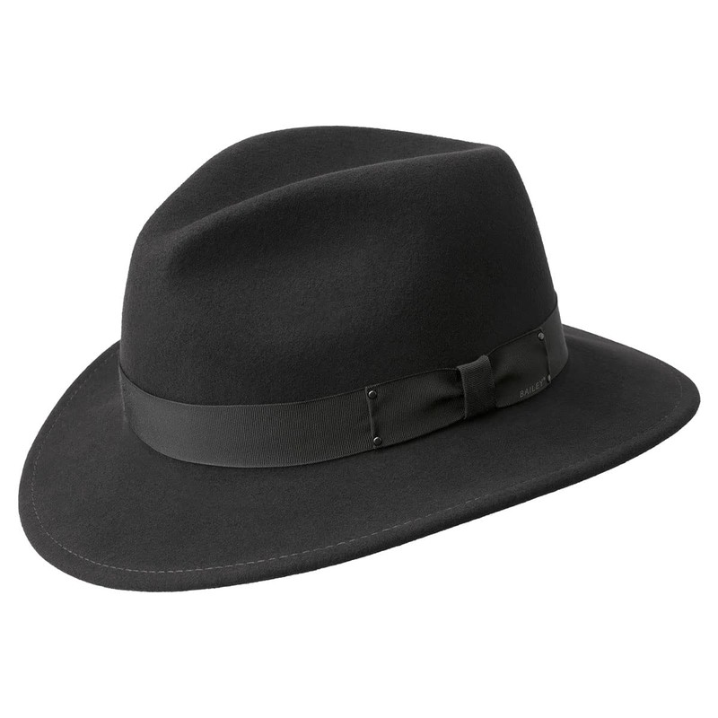 Bailey Curtis Litefelt® Fedora - Black/XXL