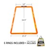 ZUKAM Trapezoid Agility Rings for Speed Training & Agility Footwork