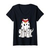Womens Dalmatian Shirt Adult Men Women Kids Dalmatian Costume V-Neck