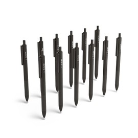 Tru Red Tr59161 Ballpoint Gripped Retractable Pen, Medium Point, 1.0Mm, Black, Dozen