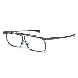 SlimFold Kanda (005) of Japan Folding Reading Glasses w/Case in Gun-Metal ; +2.25