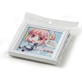 Mini Shikishi Frame with Stand, White Mini Shikishi Frame; Mini Shikishi (5.4 x 4.8 inches (137 x 122 mm) (White)