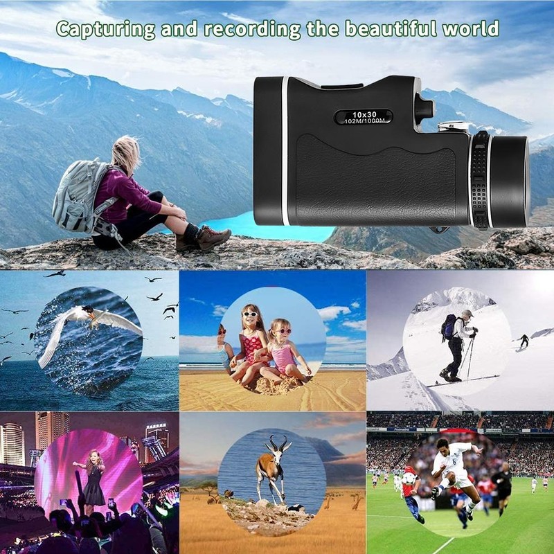 Monocular Telescope High Power 10x30 Monoculars for Adults Kids BAK4