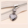 5Pcs Heart Shaped Zipper, Pull Replacement Metal Zipper Backpack Zippers