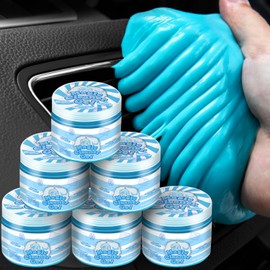 SenseYo 6 PCS Car Cleaning Gel Putty Slime for Car Interior Cleaning Gel Cleaner Supplies Car Accessories Car Slime Putty Cleaner Dust Cleaning Gel for Car Putty Cleaning Keyboard Cleaner