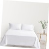 IWOWHERO Washable Hospital Fitted Bed Sheet 100% Cotton White Protective