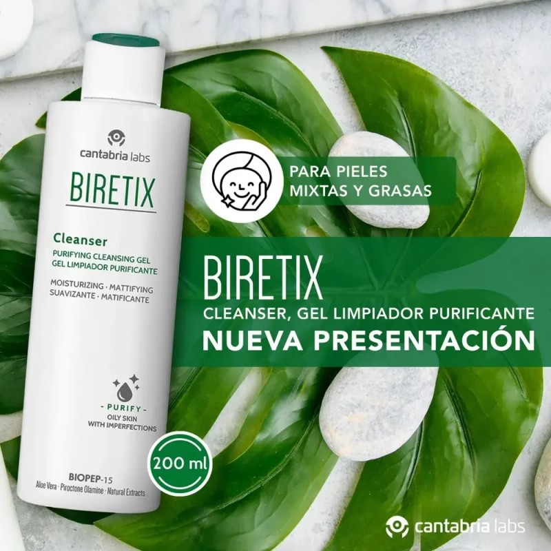 Gel Limpiador Biretix Cleanser Purificante Anti Acné 200ml