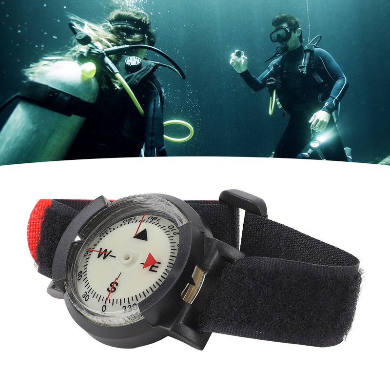 Diving Wrist Compass High Accuracy Easy To Read Portable Glow