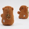 Clearstone Capybara Plush Keychain Chabimaru Strawberry 18.5cm Brown