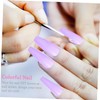 VICASKY Diy Manicure Fun Creative Shape False Nails Long Colorful