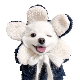 Pet Hoodie Sunflower Shaped Hood Adorable Fashionable Warm Comfortable Dog Cat Clothes Blue M