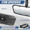 Auto Dynasty UTV Rear View Mirrors White Glass Rear View