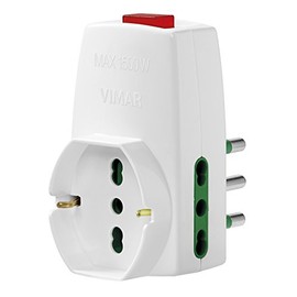 Adattatore S17+2P17/11+univ+inter.bianco 0P00331.B