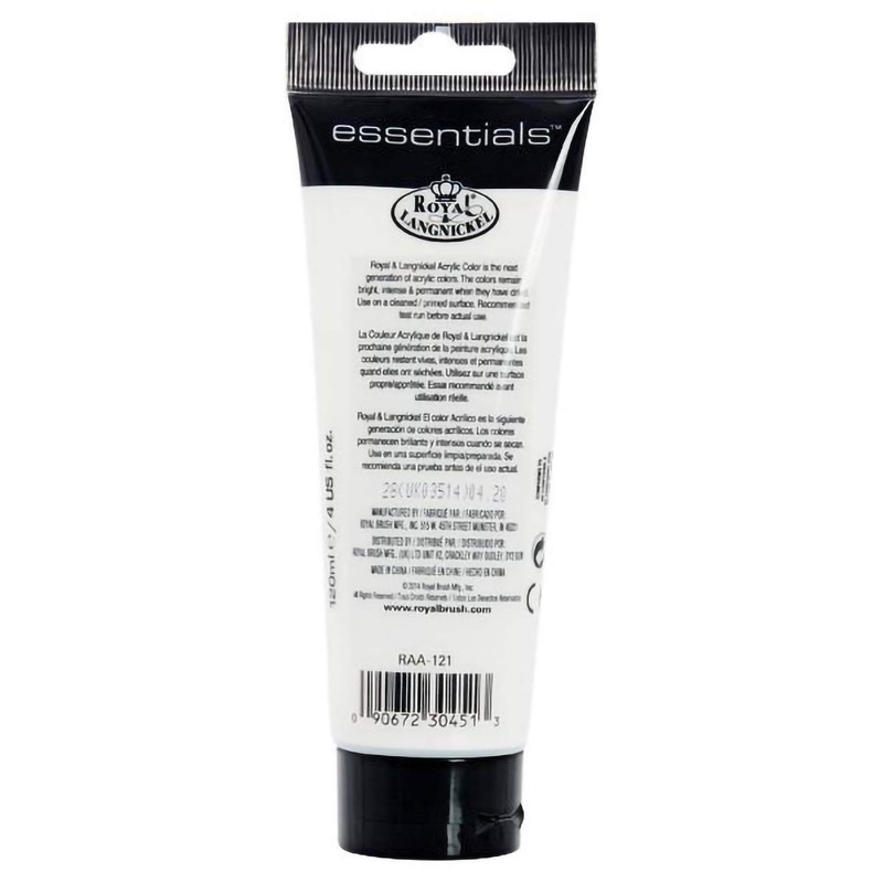 Royal & Langnickel Essentials Acrylic Tube Paint, 120ml, Titanium White