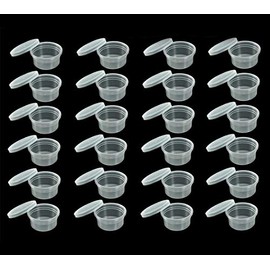 Kbraveo 80 Pack 2 OZ Slime Storage Containers and Foam Ball Storage Containers With Lids For 20g Slime DIY Art Craft Making Homemade