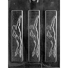 Grandmama's Goodies S009 Swimmer Chocolate Candy Mold with Exclusive Molding Instructions