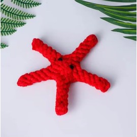Starfish Dog Toy Cotton&Puppy Rope Toys Teething,Dog Toys Without Squeakers Chew Proof Dog Toy Indestructable Dog Chew Toys for Aggressive Chewers Small,Medium Breed Starfish Teething Toy (Starfish)