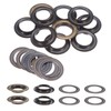 sourcing map 10Set Grommets Eyelets with Washers 30mm Copper Metal