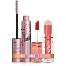 Kit Endless Summer, Maybelline New York Mascara De Pestañas Sky High A Prueba De Agua + Rubor Líquido Sunkisser Tono City Sizzle
