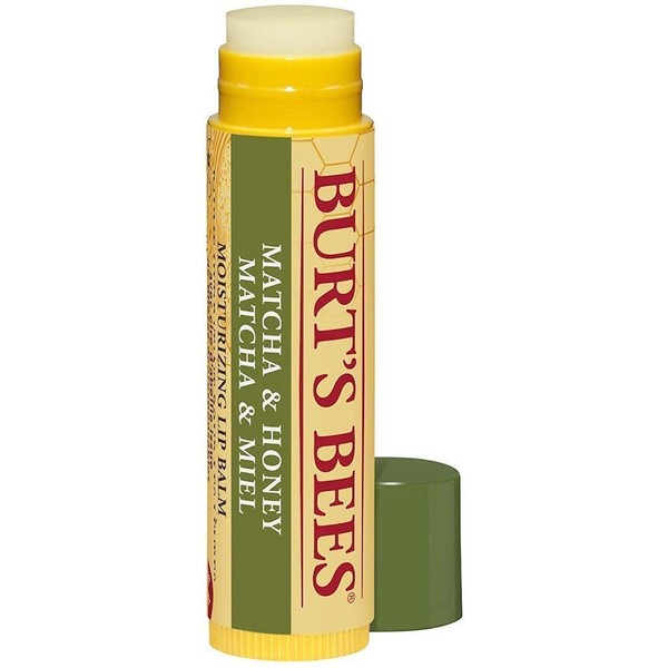Burt's Bees 100% Natural Moisturising Lip Balm, Matcha and Honey with Beeswax and Green Tea Extract, 9.07 g